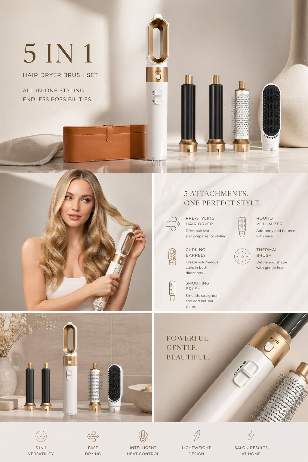 VELOURA AIR STYLER 5 IN 1 HAIR SYSTEM