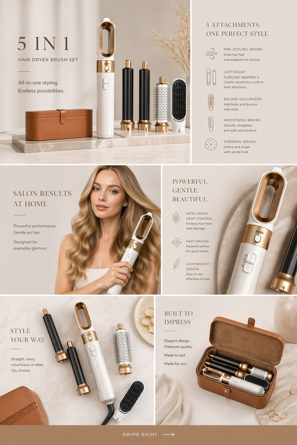 VELOURA AIR STYLER 5 IN 1 HAIR SYSTEM